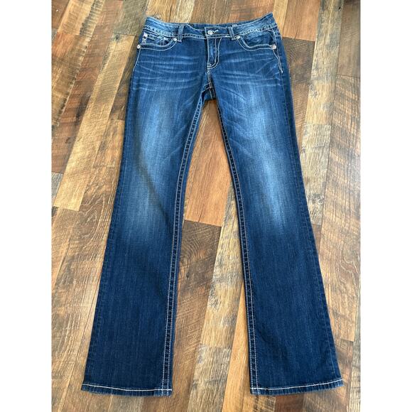 Jean Miss Me Femme Boot Cut, Taille 29x34, Poches Ornées, Neuf Avec étiquettes